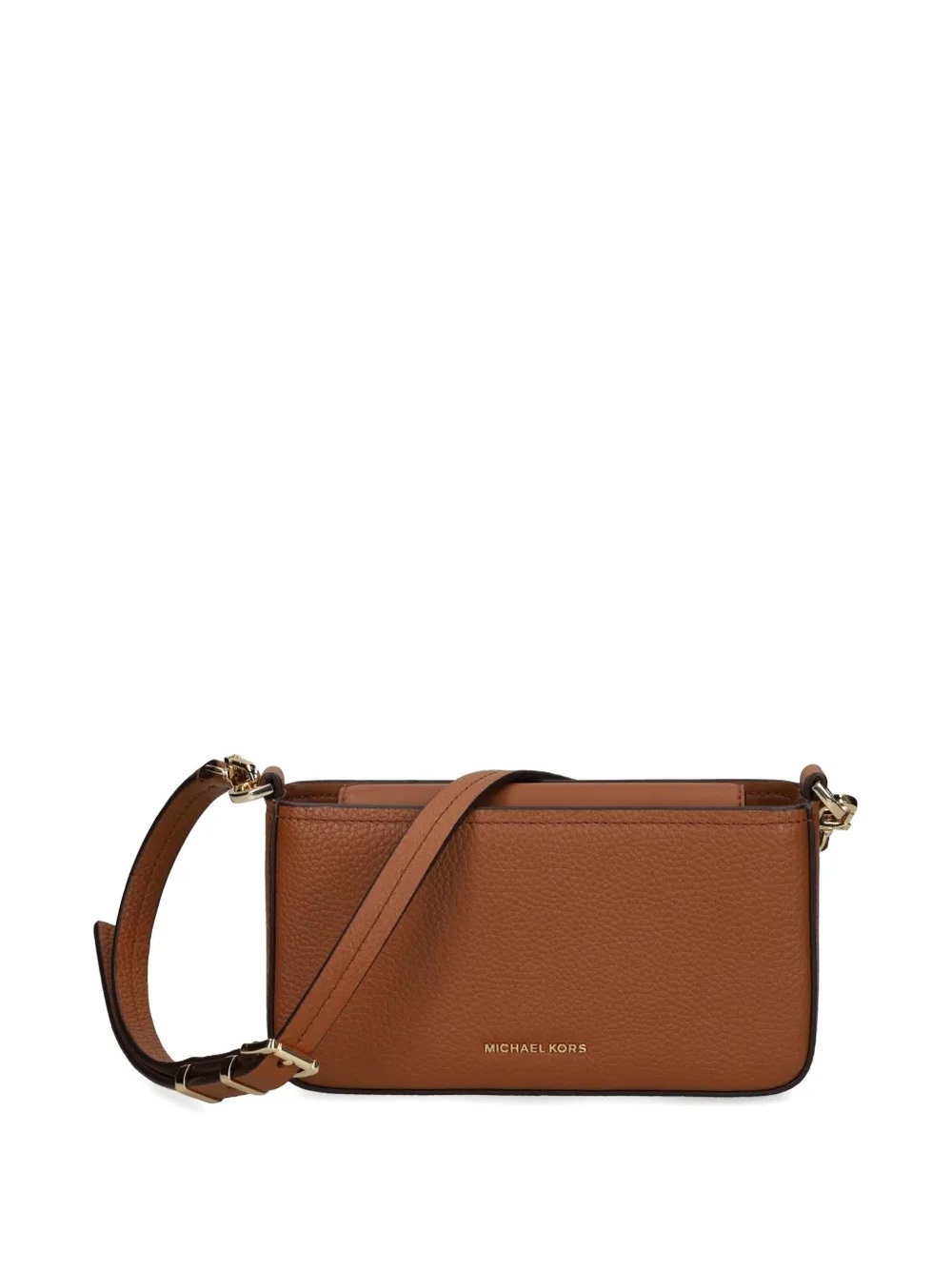 Michael Kors Cognac Pebbled Leather Crossbody Bag